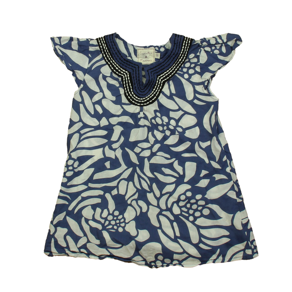 Cupcakes & Pastries Girls Blue | White Dress size: 3T